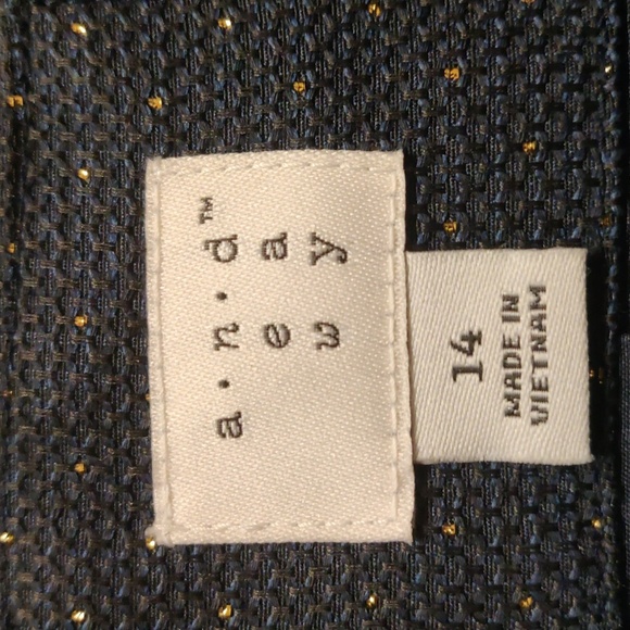 Ladies Single Button Navy and Gold Jacket - Picture 6 of 8